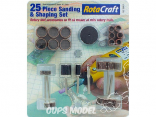 RotaCraft OUTILLAGE rc9001 SET DE 25 PIECES PONCAGE ET SCULPTURE