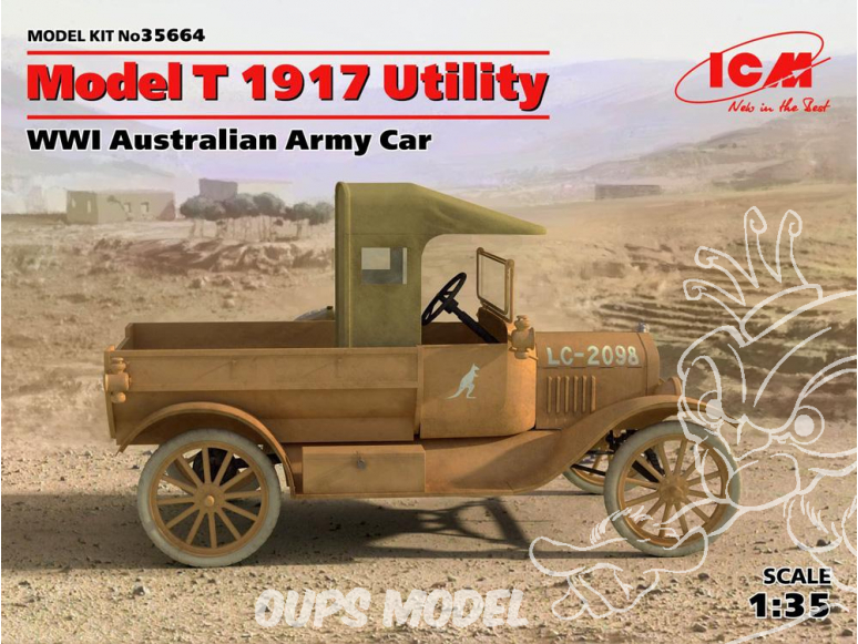 Icm maquette militaire 35664 Model T 1917 Utility WWI Australian Army Car 1/35