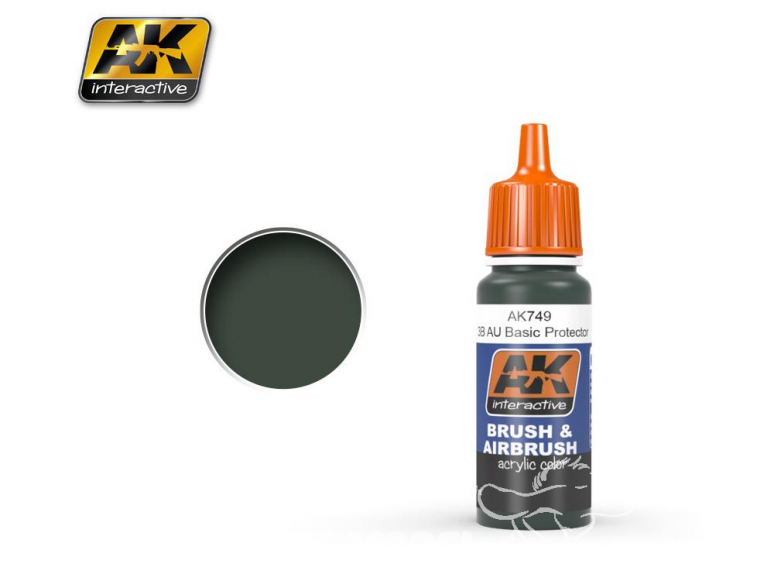 Ak interactive peinture acrylique AK749 Protection basique 3B AU 17ml