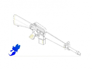 TRUMPETER maquette militaire 00501 Reproductions de fusils M16A1