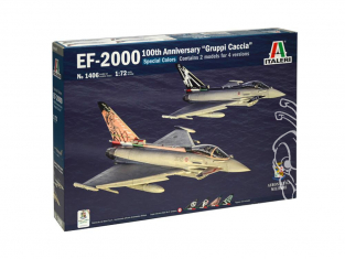 Italeri maquette avion 1406 EF-2000 100th Ann.''GRUPPI CACCIA'' SPECIAL COLORS 1/72