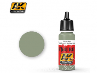 Ak interactive peinture acrylique Figurine AK3102 Gris clair / Uniforme Français WWI Lumière 17ml