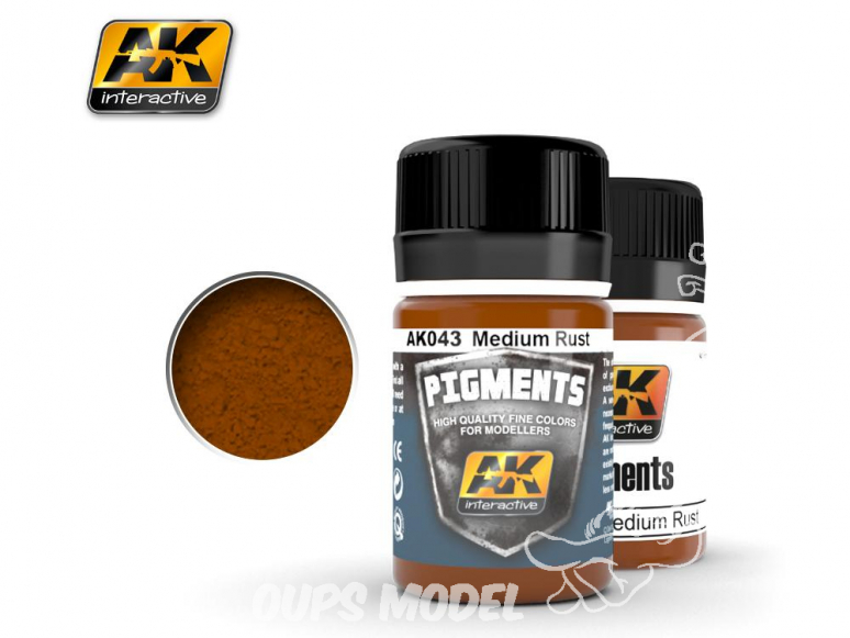 Ak interactive Pigments AK043 Rouille moyenne 35ml