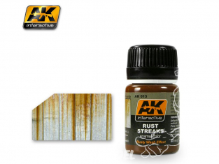 Ak interactive Peinture Enamel AK013 Streaks rouille 35ml