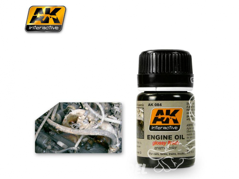 Ak interactive Peinture Enamel AK084 Huile moteur 35ml