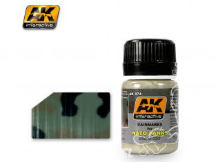 Ak interactive Peinture Enamel AK074 Traces de pluie pour chars OTAN - NATO 35ml