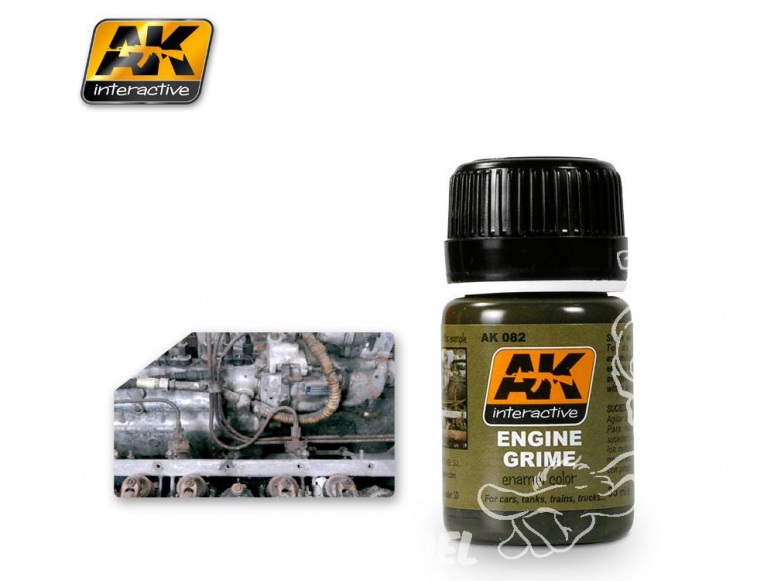 Ak interactive Peinture Enamel AK082 Saleté moteur 35ml