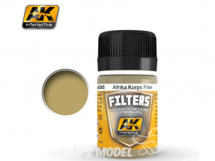 Ak interactive Peinture Enamel AK065 Filtre Marron clair pour Jaune desert 35ml