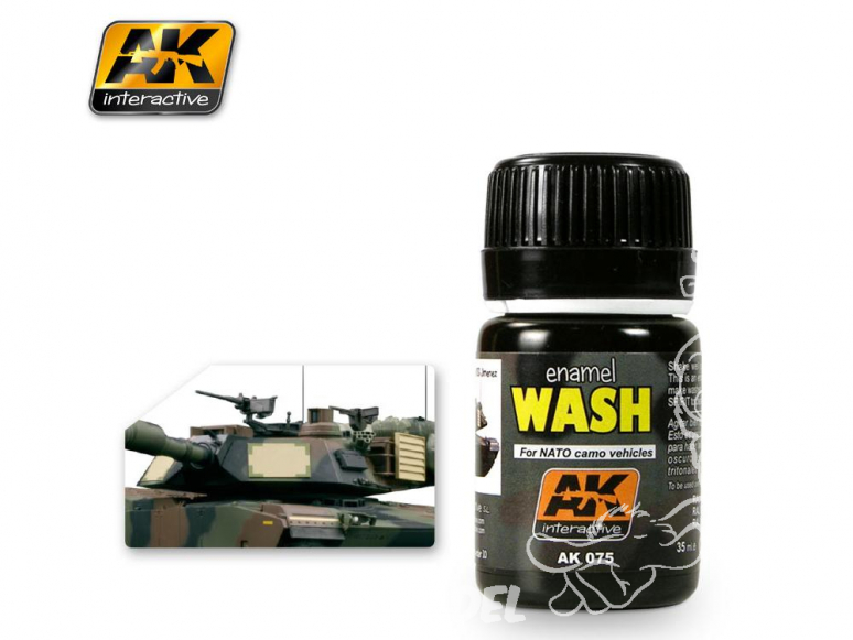 Ak interactive Peinture Enamel AK075 Lavis pour camouflage OTAN - NATO 35ml