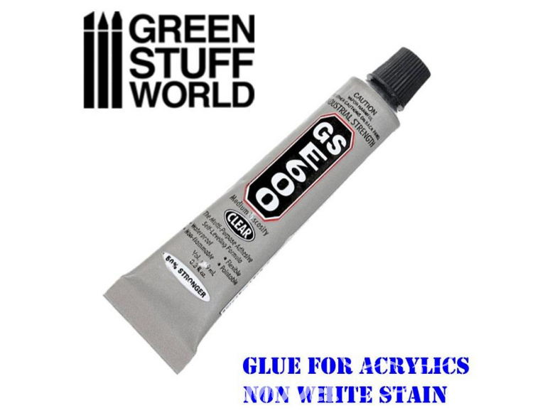 Green Stuff 368693 Adhésif E600 pour plastiques acryliques 9ml