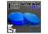 Green Stuff 367993 Socles Acryliques ROND 55 mm Bleu Transparent