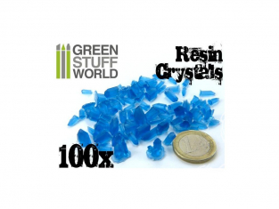 Green Stuff 362820 cristaux de résine BLEUS