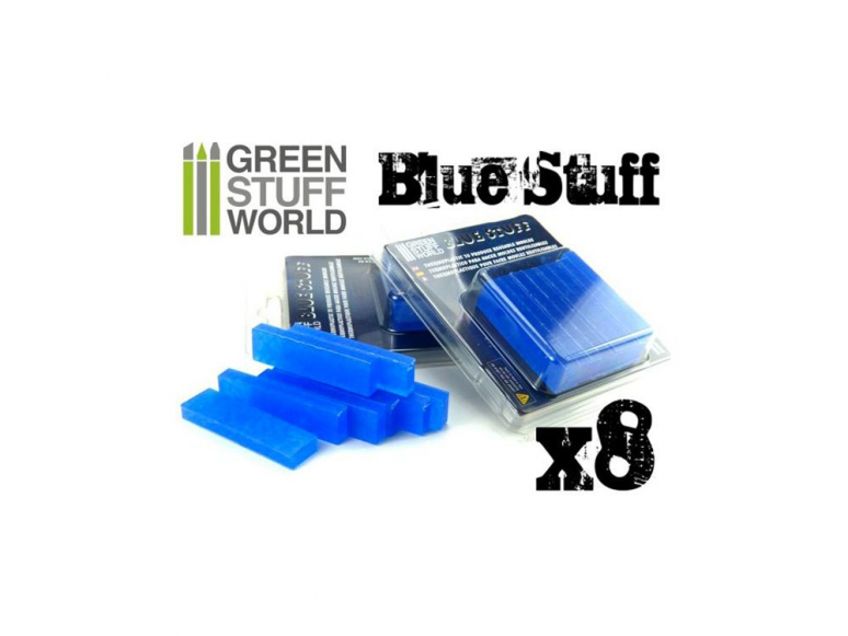 Green Stuff 365159 Plastique Blue Stuff 8 barres