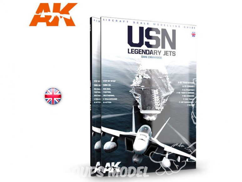 Ak Interactive livre AK278 Jets legendaire de l' US Navy en Anglais par Dani Zamarbide