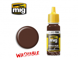 MIG peinture authentique 108 Boue Washable 17ml