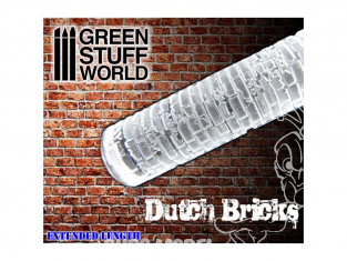 Green Stuff 363360 Rouleaux texturés effet BRIQUES hollandaise