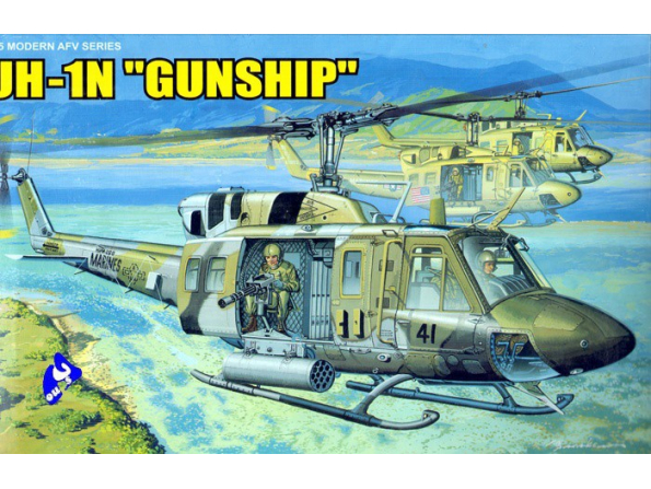 Dragon maquette helico 3540 UH-1N "Gunship" 1/35