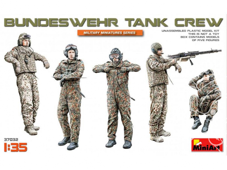 Mini Art personnages militaires 37032 Equipage de char de la Bundeswehr 1/35