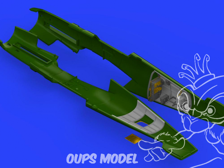 Eduard kit d'amelioration avion brassin 648365 Compartiement Radio Messerschmitt Bf 109F Eduard 1/48