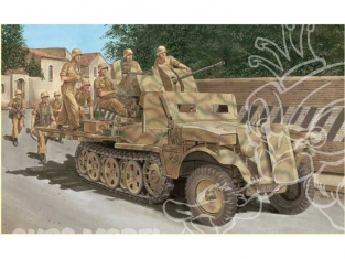DRAGON maquette militaire 6677 Sd.Kfz.10/5 cabine blindée et 2cm FlaK 38 1/35
