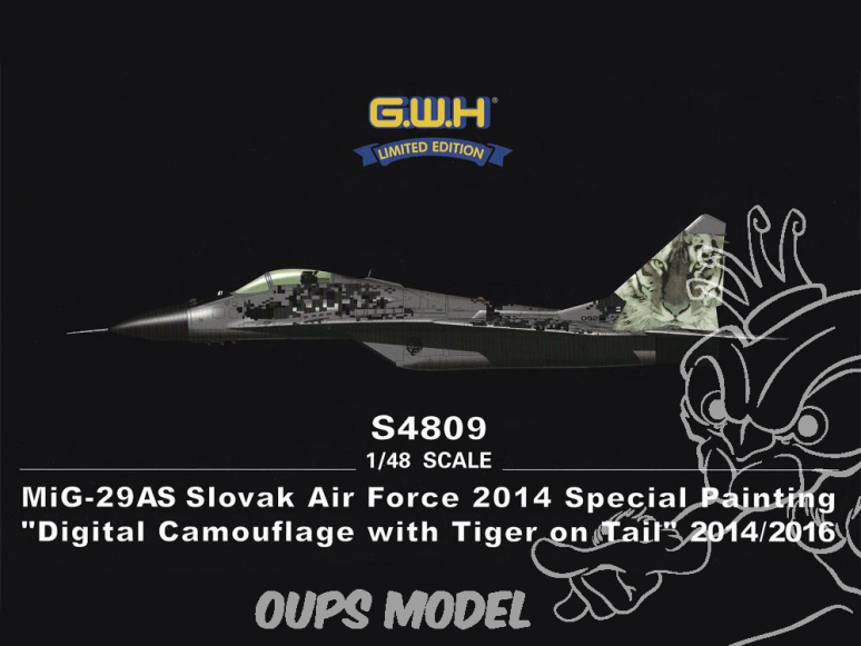 Great Wall Hobby maquette avion S4809 MiG-29AS Slovak Air Force 2014 Special Painting 1/48