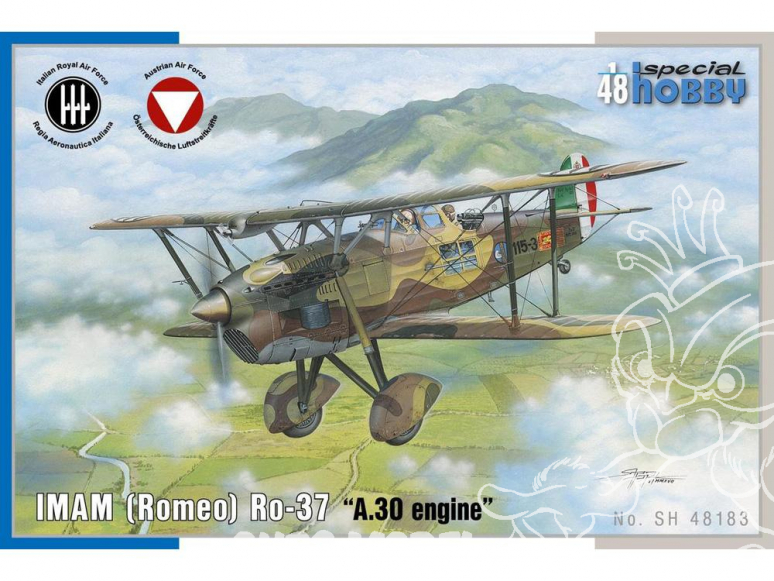 Special Hobby maquette avion 48183 IMAM (Romeo) Ro.37 “Moteur A30 engine” 1/48