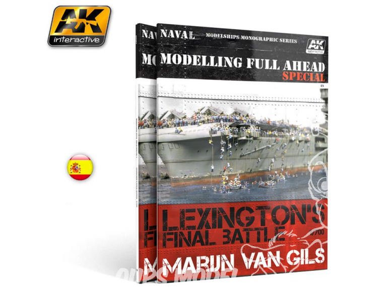 Ak interactive livre AK668 Modelling Full AHEAD Special Lexington's Final Battle 1/700 en Espagnol