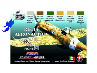 LIFECOLOR peinture cs19 REGIA AERONAUTICA WWII SET 1