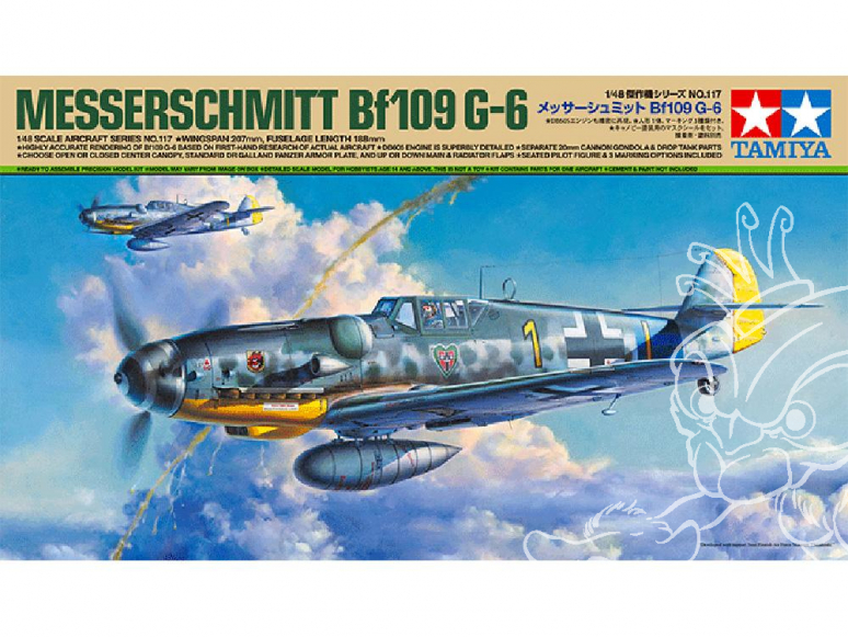 TAMIYA maquette avion 6117 Messerschmitt Bf109G-6 1/48