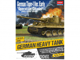 Academy maquettes militaire 13509 Tigre I Allemand debut production Operation Citadel 1/35