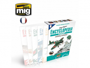 MIG magazine 6069E Boite vide pour 6 Volume de l'Encyclopédie des techniques de modelisme des avions en Français