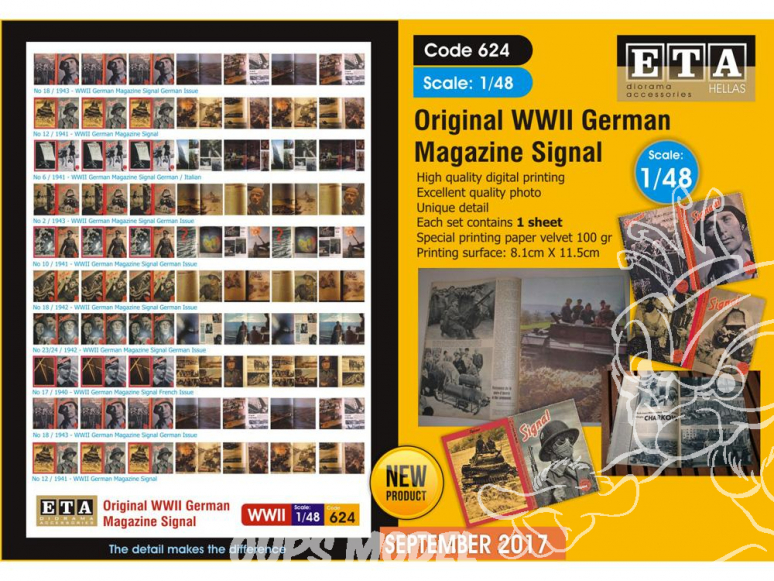 ETA diorama 624 Magazine Allemand Signal WWII 1/48