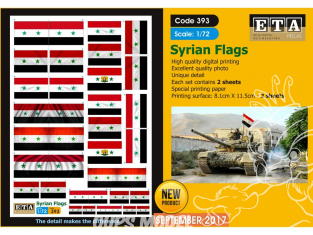 ETA diorama 393 Drapeaux Syriens 1/72