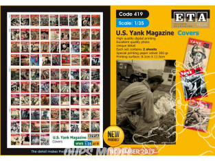 ETA diorama 419 Couverture du magazine U.S. Yank 1/35