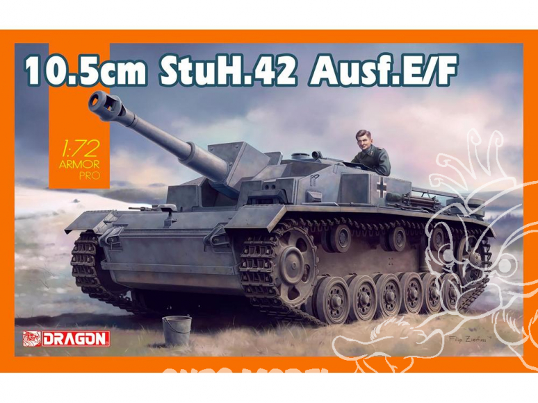 Dragon maquette militaire 7561 10.5cm StuH.42 Ausf.E/F 1/72