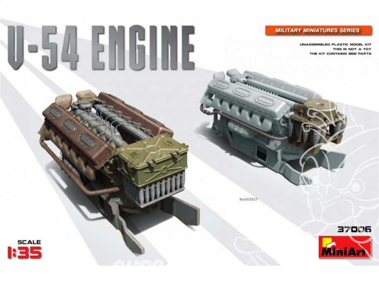 Mini Art maquette accessoires militaire 37006 Moteur V-54 pour T54 1/35
