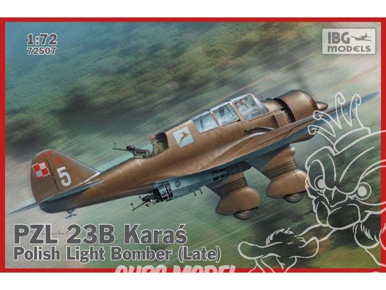 IBG maquette avion 72507 PZL.23B Karaś Bombardier leger Polonais (Late production) 1/72