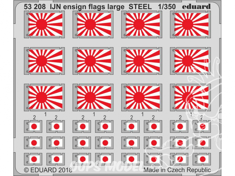 Eduard photodecoupe bateau 53208 Drapeaux Japonais Large IJN Metal 1/350
