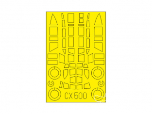 Eduard Express Mask CX500 Q1W1 Tokai / Lorna FineMolds 1/72