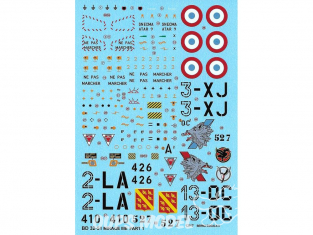 DECALQUES Dassault Mirage IIIE Part 1 1/32 BERNA DECALS BD32-51