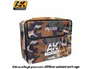 Ak Interactive AK323 Mallette vide camouflage en tissus pour peintures série Figurines