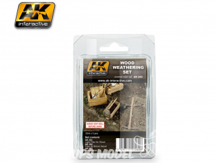 Ak Interactive Set Weathering AK260 Vieillissement bois 3 x 35ml