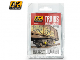 Ak Interactive Set Weathering AK7010 Trains Vol. 2 chassis 3 x 35ml