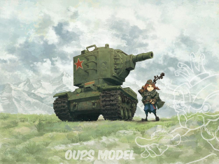 CHAR LOURD SOVIETIQUE KV-2 CARTOON Meng maquette militaire WWT-004