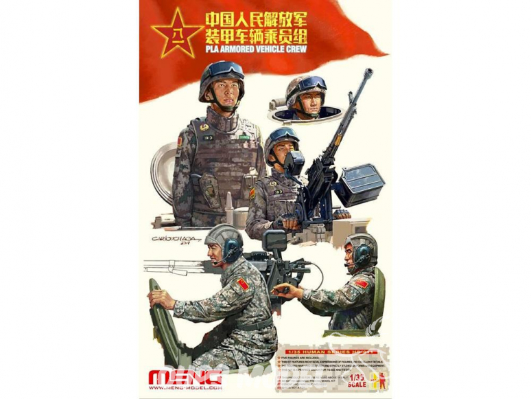 Equipage de vehicule PLA Modene 1/35 Meng maquette militaire HS-011
