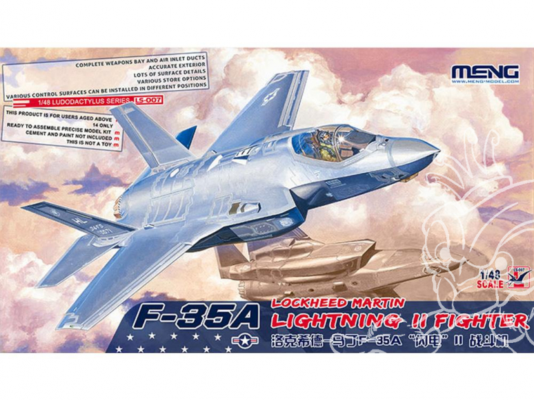 Lockheed Martin F-35A Lightning II 1/48 Meng maquettes avions Ls-007