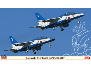 1/72 Kawasaki T-4 "Blue Impulse 2017" (2 kits) Limited Edition Hasegawa maquette avion 02249