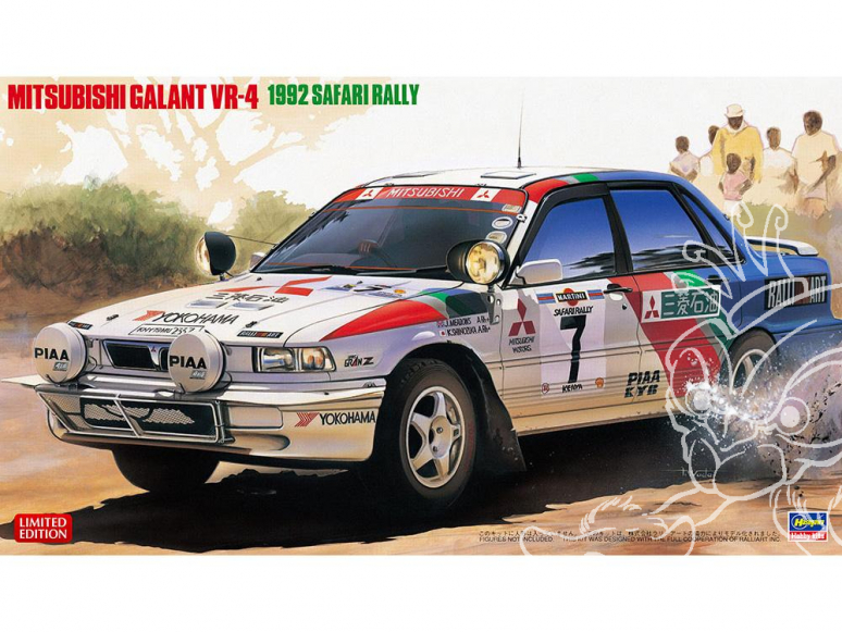 1/24 Mitsubishi Galant VR-4 1992 Safari Rally Limited Edition Hasegawa maquette voiture 20307