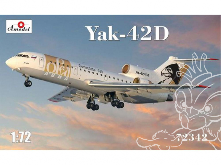 YAKOVLEV YAK-42D 1995 Amodel maquettes avion 1/72 72342