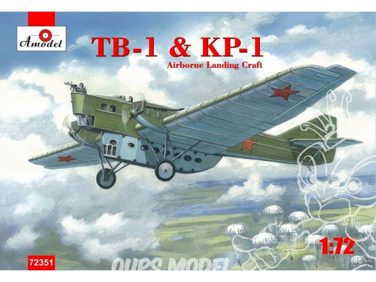 TB-1 et KP-1 MODULE PARACHUTISTES 1/72 Amodel maquettes avion 72351